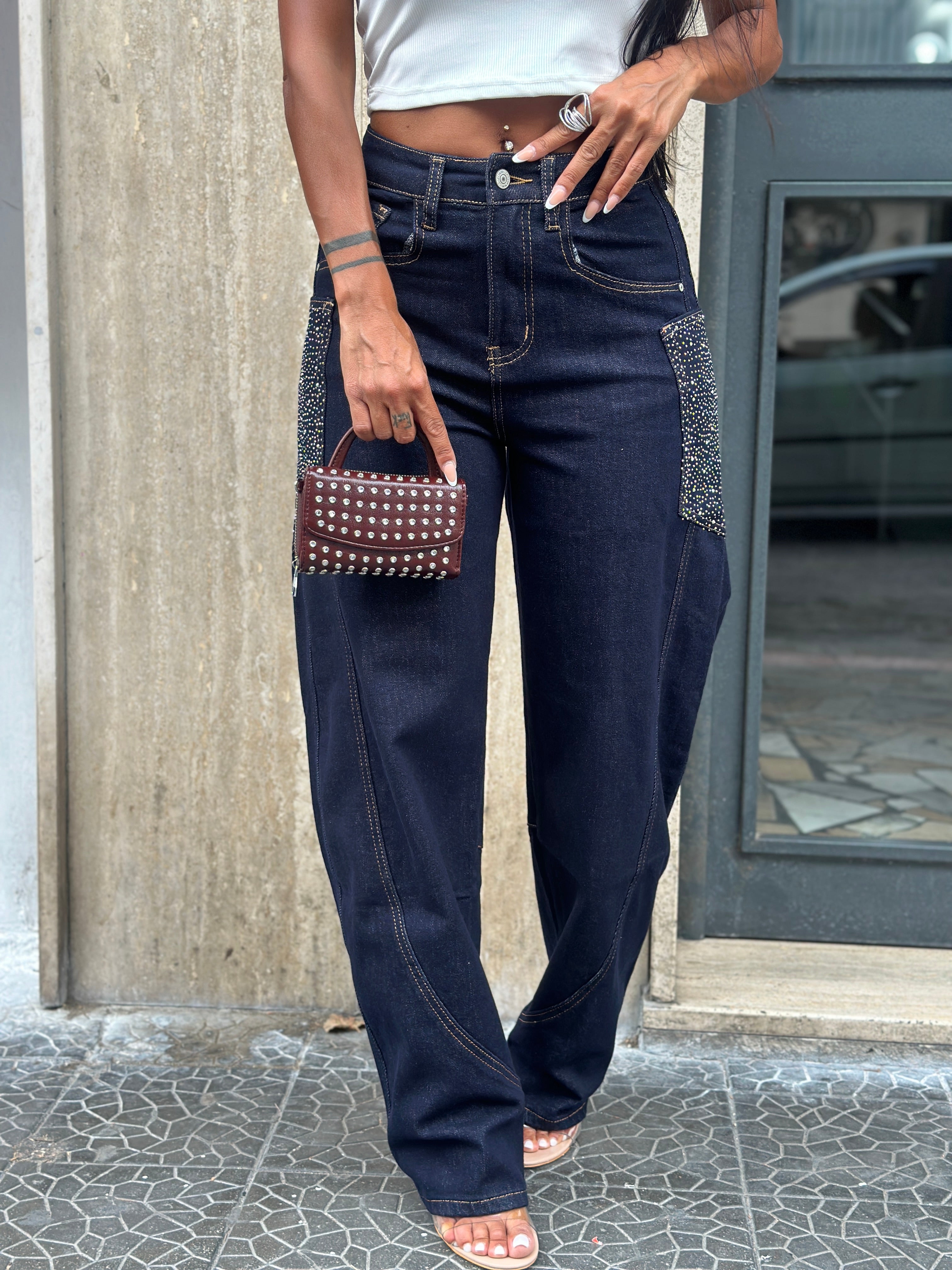 Jeans Balloon Tasconi Strass