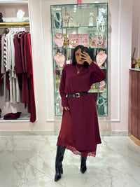 Abito Maggie In Lana con Sottoveste