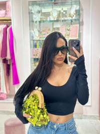 Maglia Crop Lila
