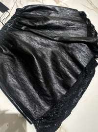 Shorts Ecopelle con Ricami