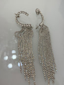 Orecchini Heart Strass