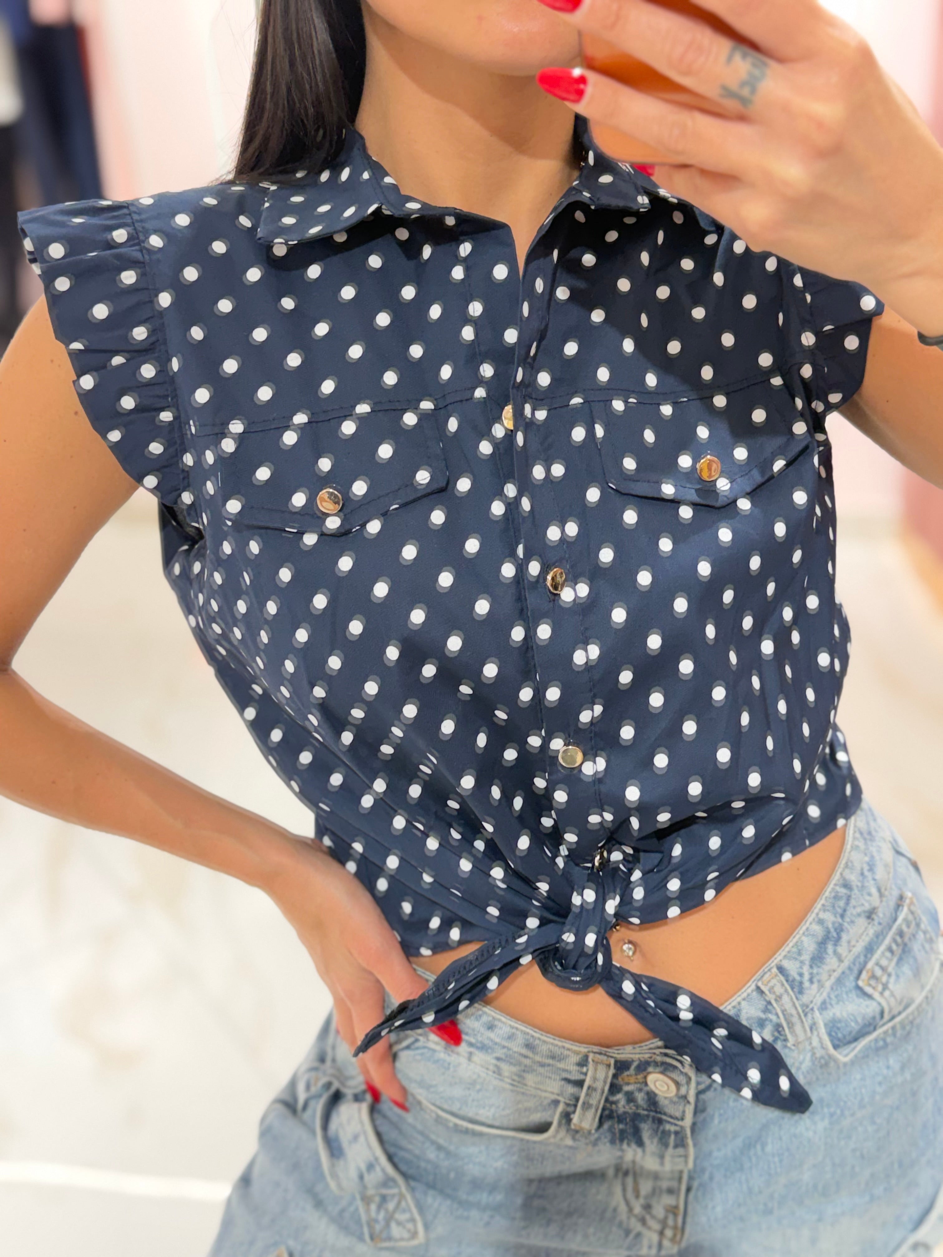 Camicia Nodo Pois