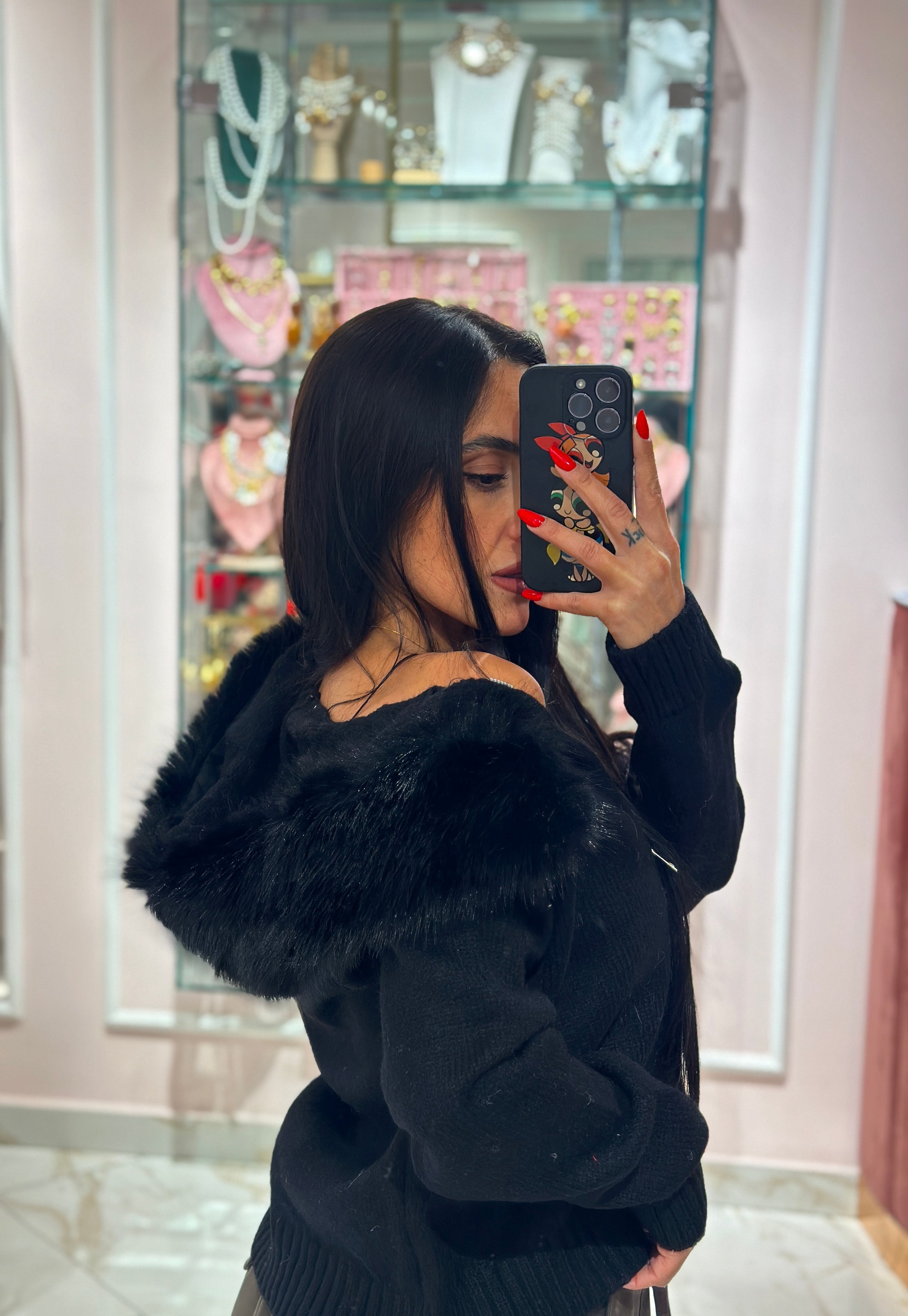 Cardigan Zip e Cappuccio