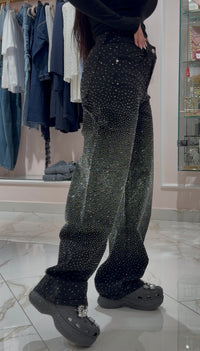 Jeans Curvy Balloon Strass