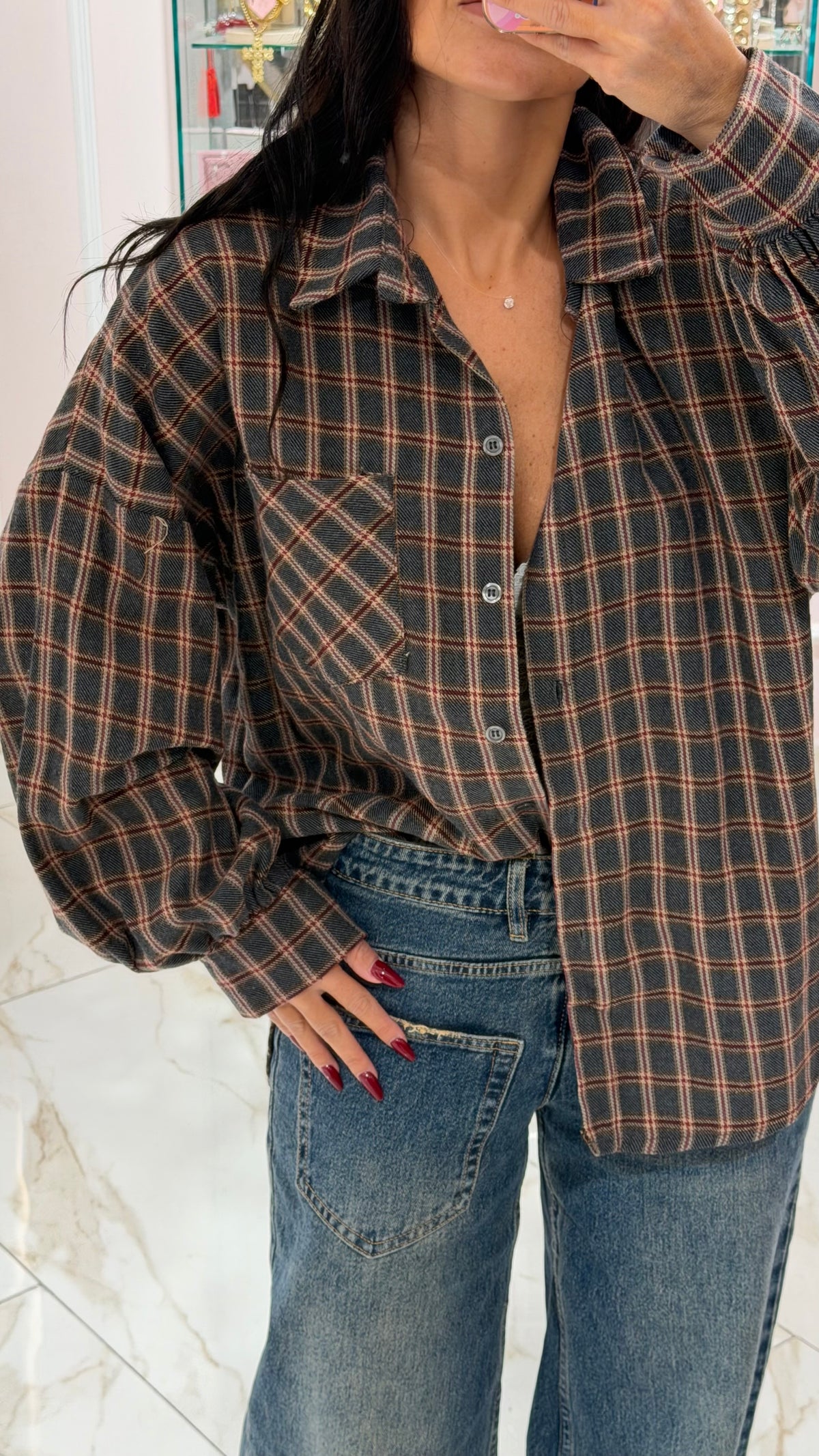 Camicia Over Quadri