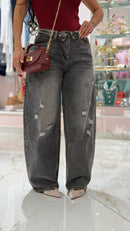 Jeans Balloon Virginia con Bustino risvolto