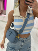 Polo Crop Righe