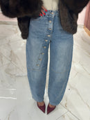 Jeans Balloon Bottoni Asimmetrici