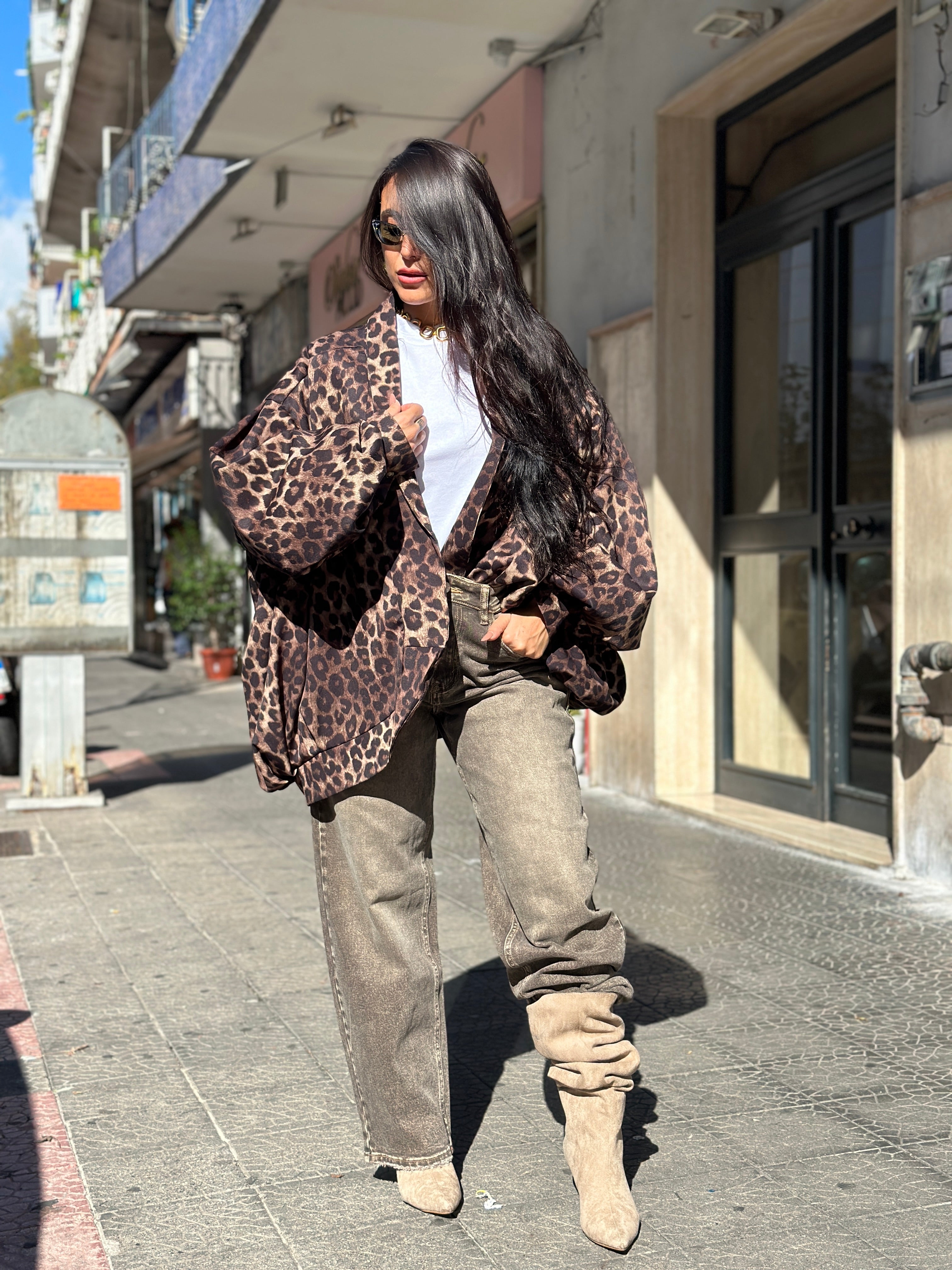 Giacca Bomber Animalier