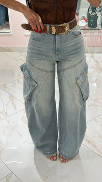 Jeans Balloon Tasconi Con Cintura