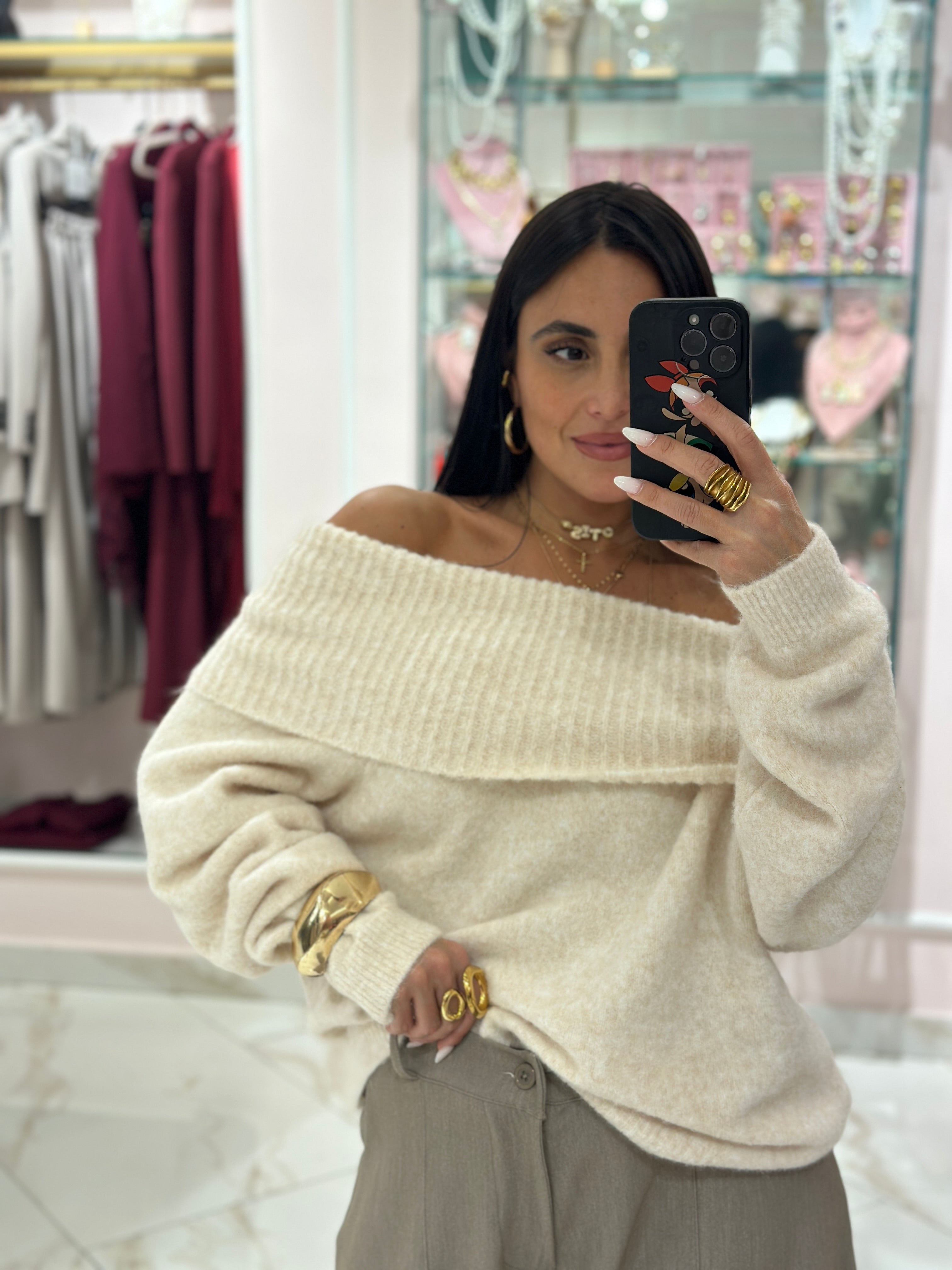 Maglione Gioia Scollo Barca