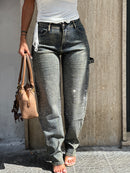 Jeans Balloon Strass Sabbiato