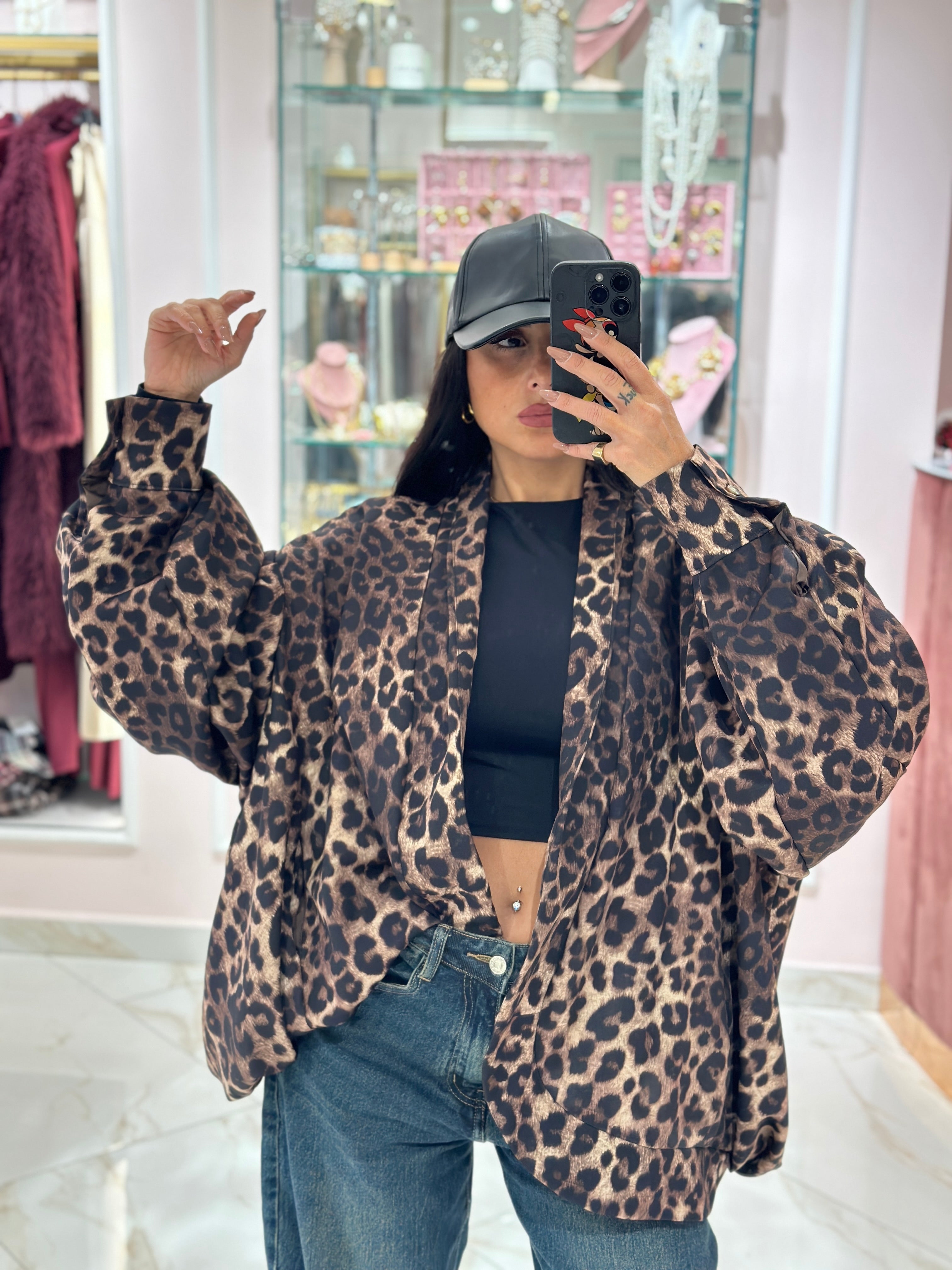 Giacca Bomber Animalier