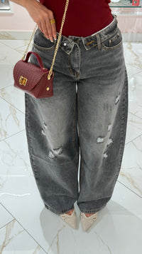 Jeans Balloon Virginia con Bustino risvolto