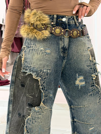 Jeans Balloon Xena con Cintura