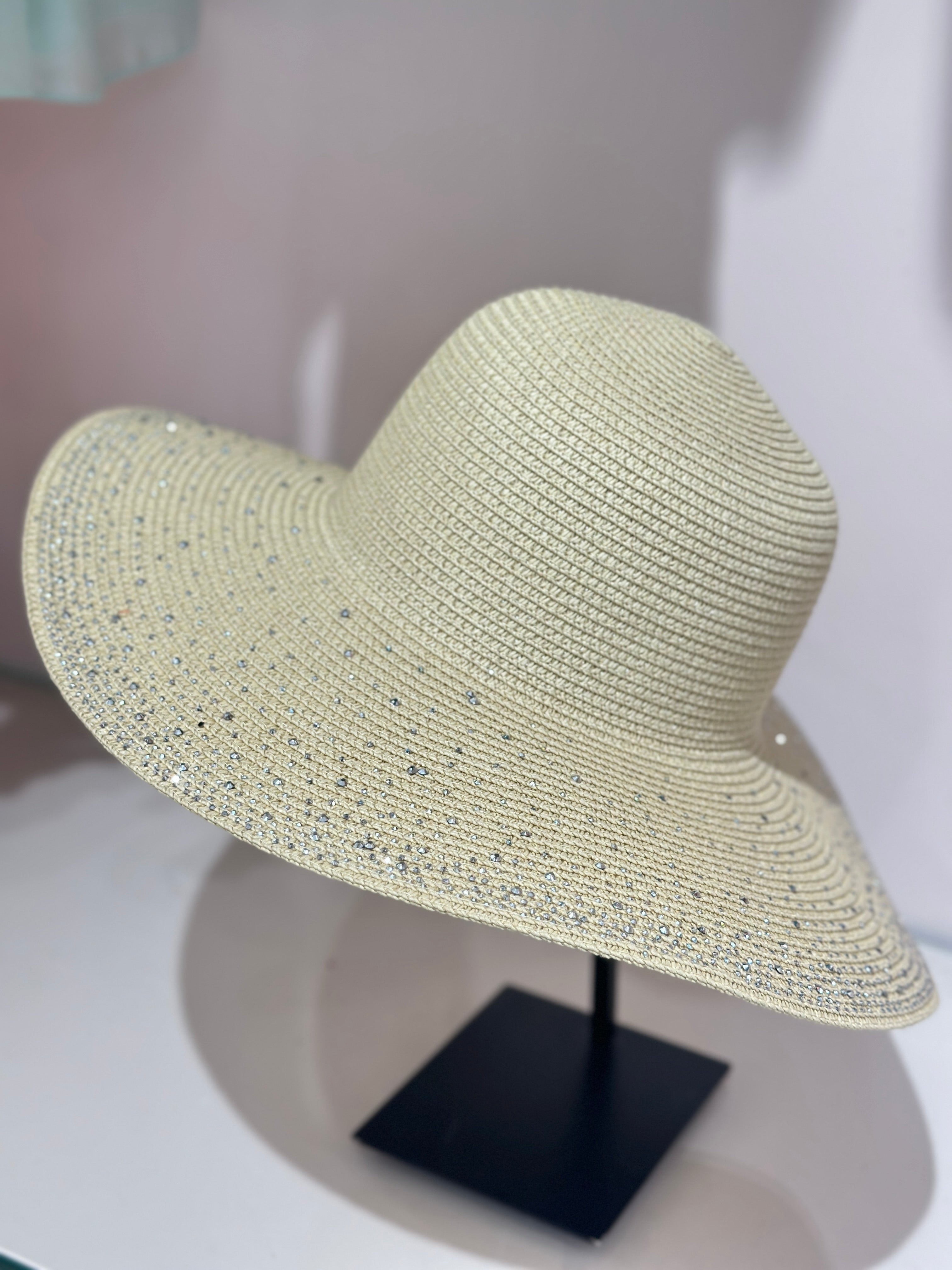 Cappello Paglia Strass