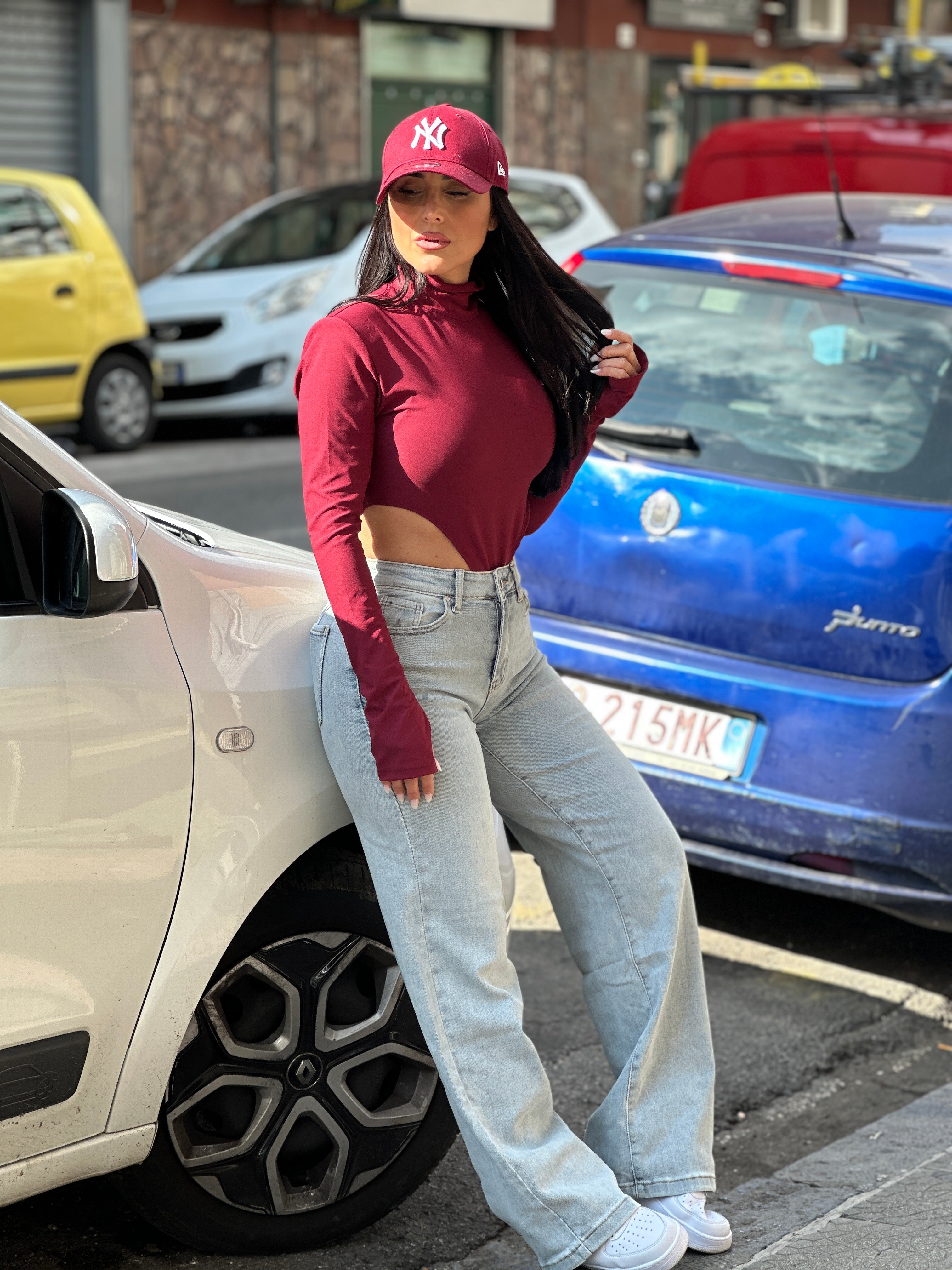 Jeans Wide Leg Chiaro