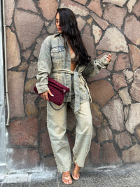 Jeans Balloon Sabbia Strass