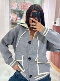 Cardigan con Cappuccio