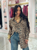 Camicia Animalier Con Spallina