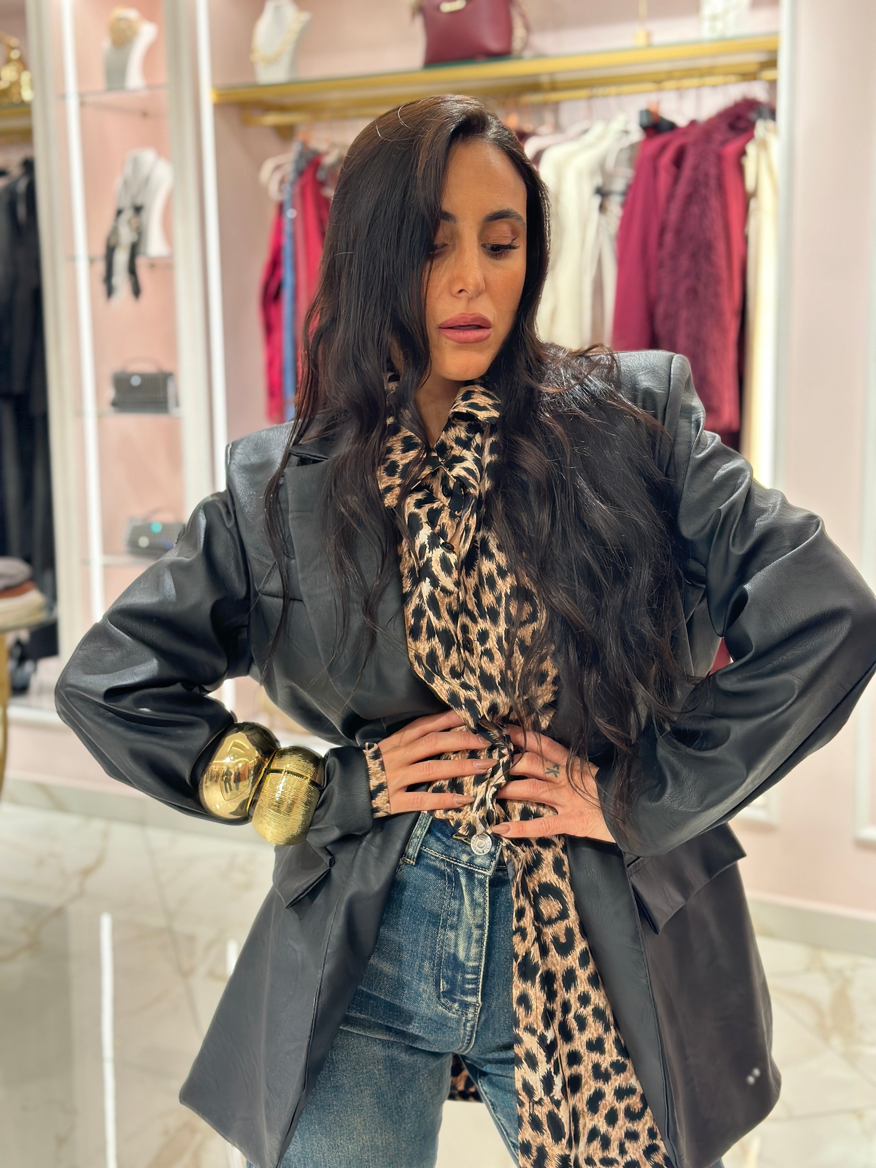 Blazer Ecopelle Over Size