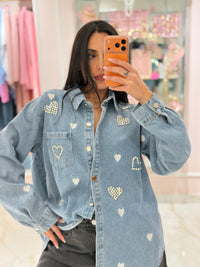 Camicia Denim Heart