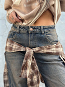 Jeans Palazzo con Camicia