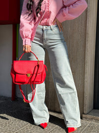 Jeans Wide Leg Chiaro