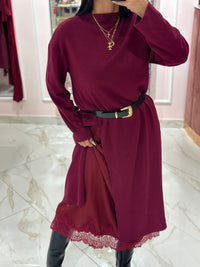 Abito Maggie In Lana con Sottoveste