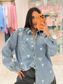 Camicia Denim Heart