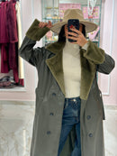 Trench Ecopelle Con Pelliccia