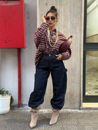 Camicia Over Size Quadretti