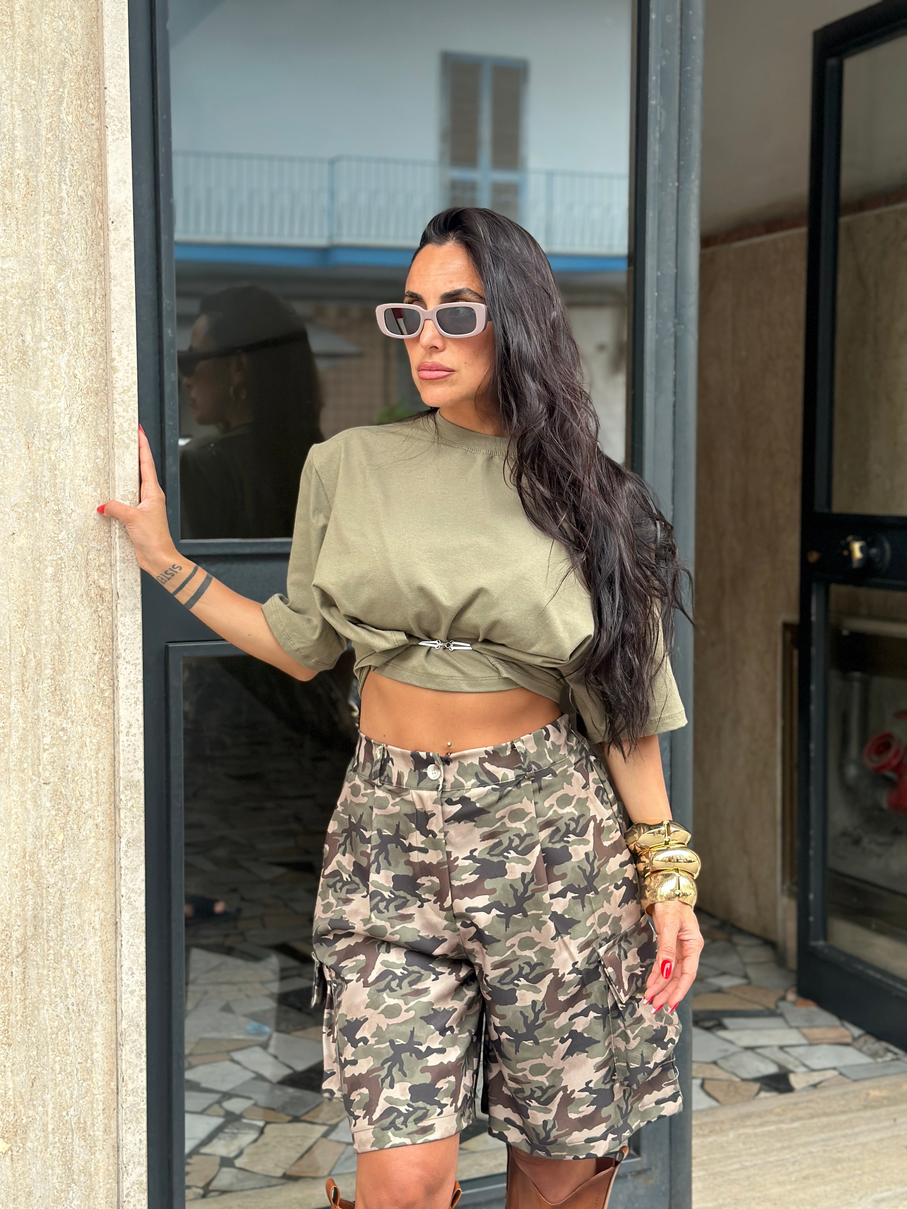 Shirt Crop con Gancio