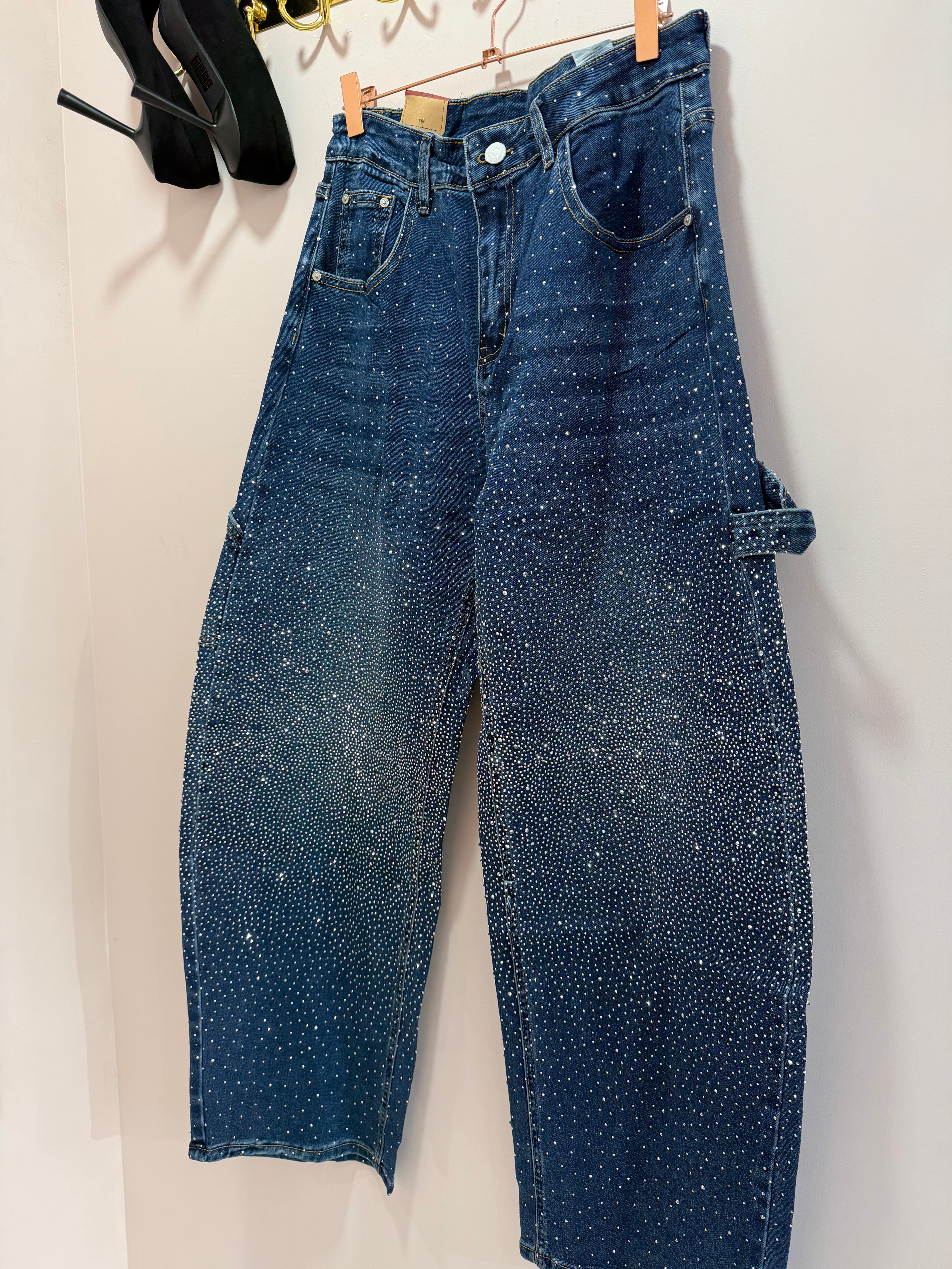 Jeans Curvy Balloon Strass