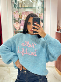 Maglione Hello Beautiful