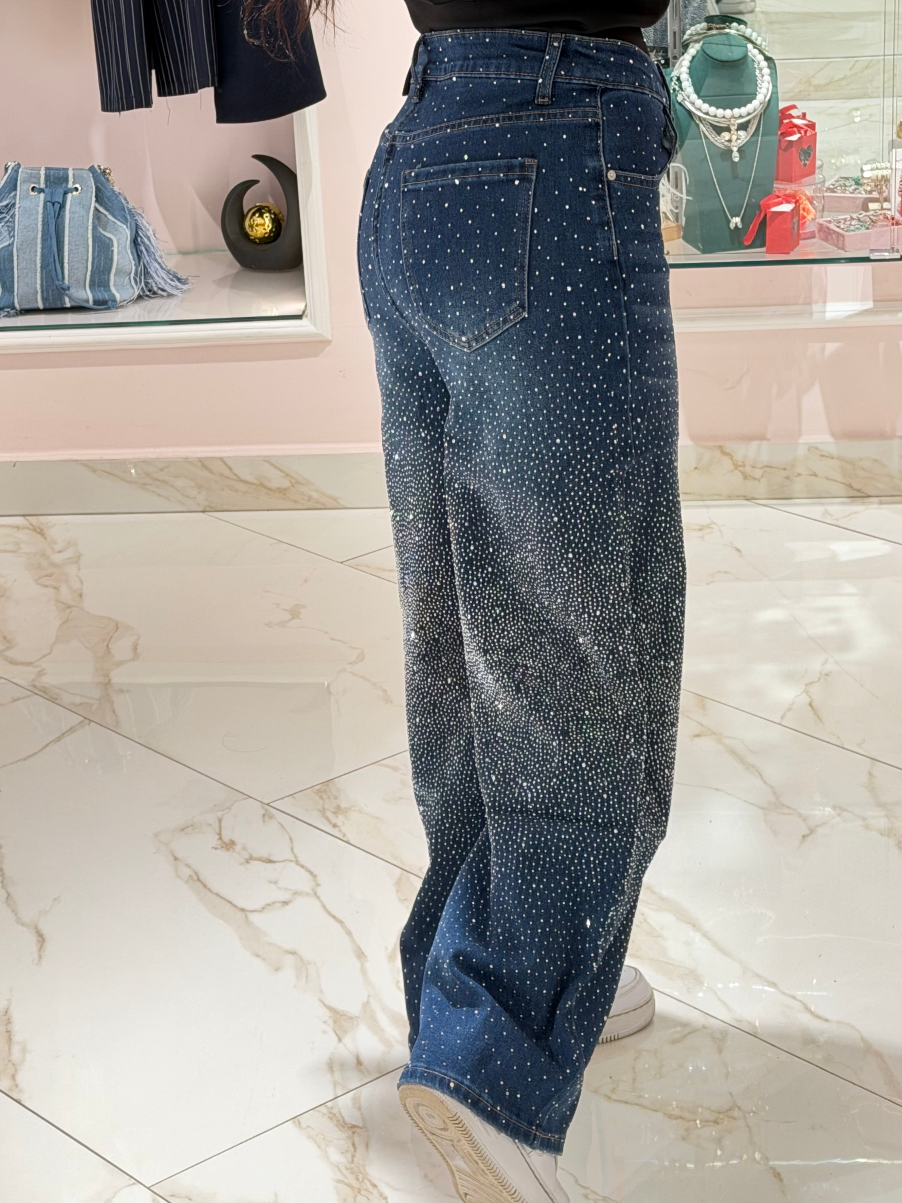 Jeans Curvy Balloon Strass