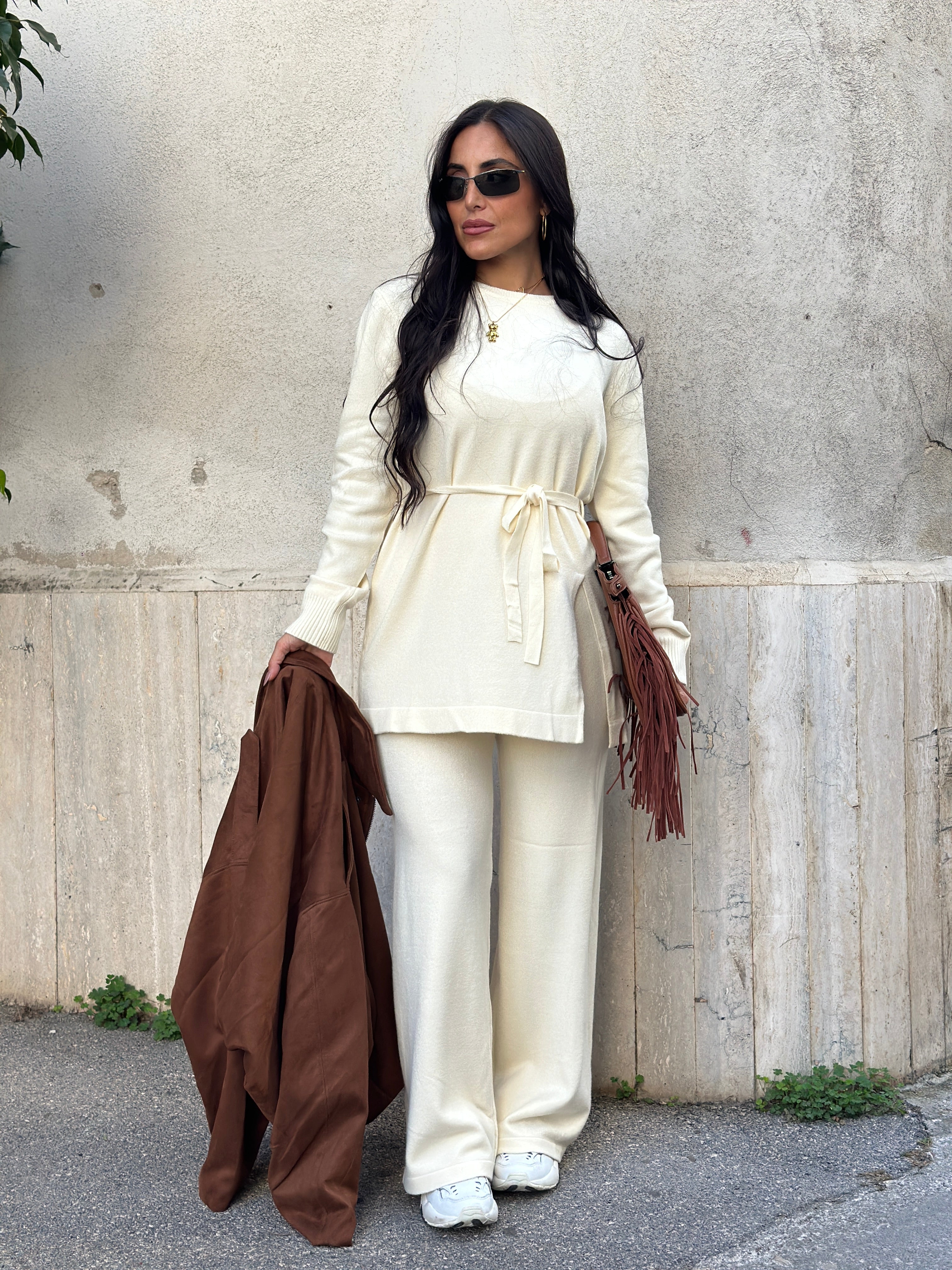 Coordinato Lana Con Fusciacca