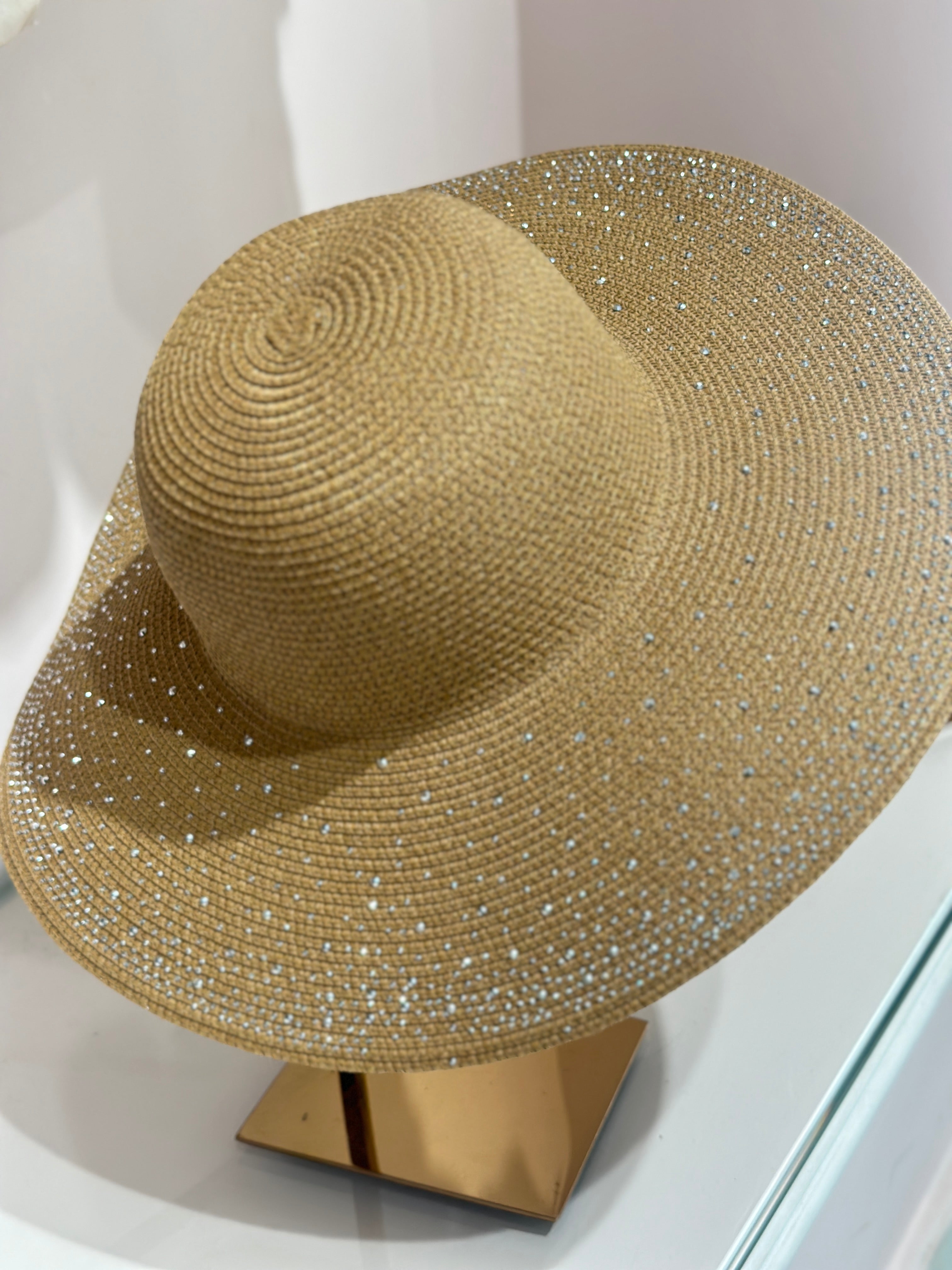 Cappello Paglia Strass