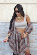 Coordinato Tartan Gonna/Camicia