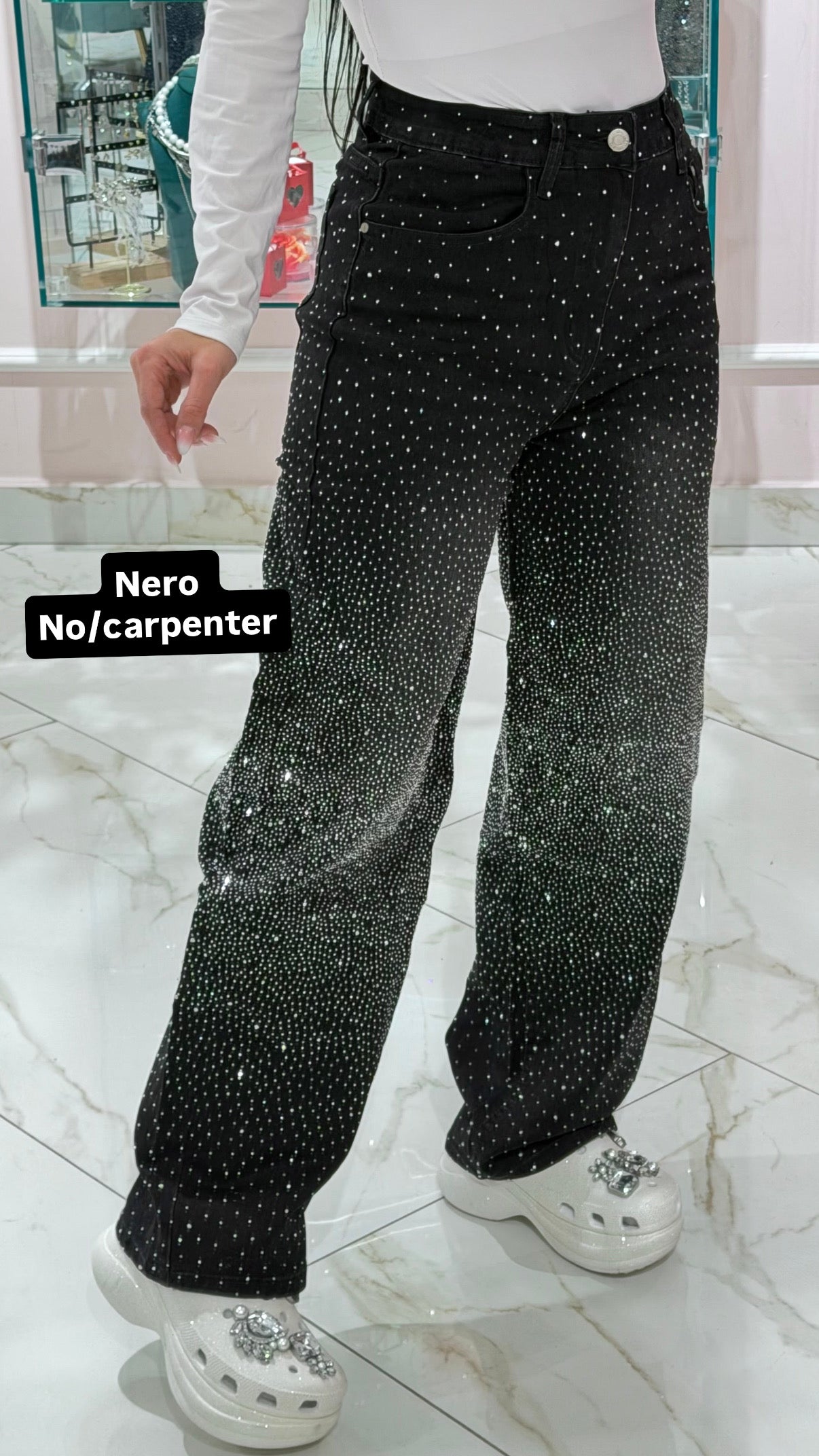 Jeans Curvy Balloon Strass