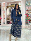 Gonna Quadroni con Cintura