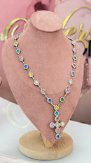 Collana Croce Strass