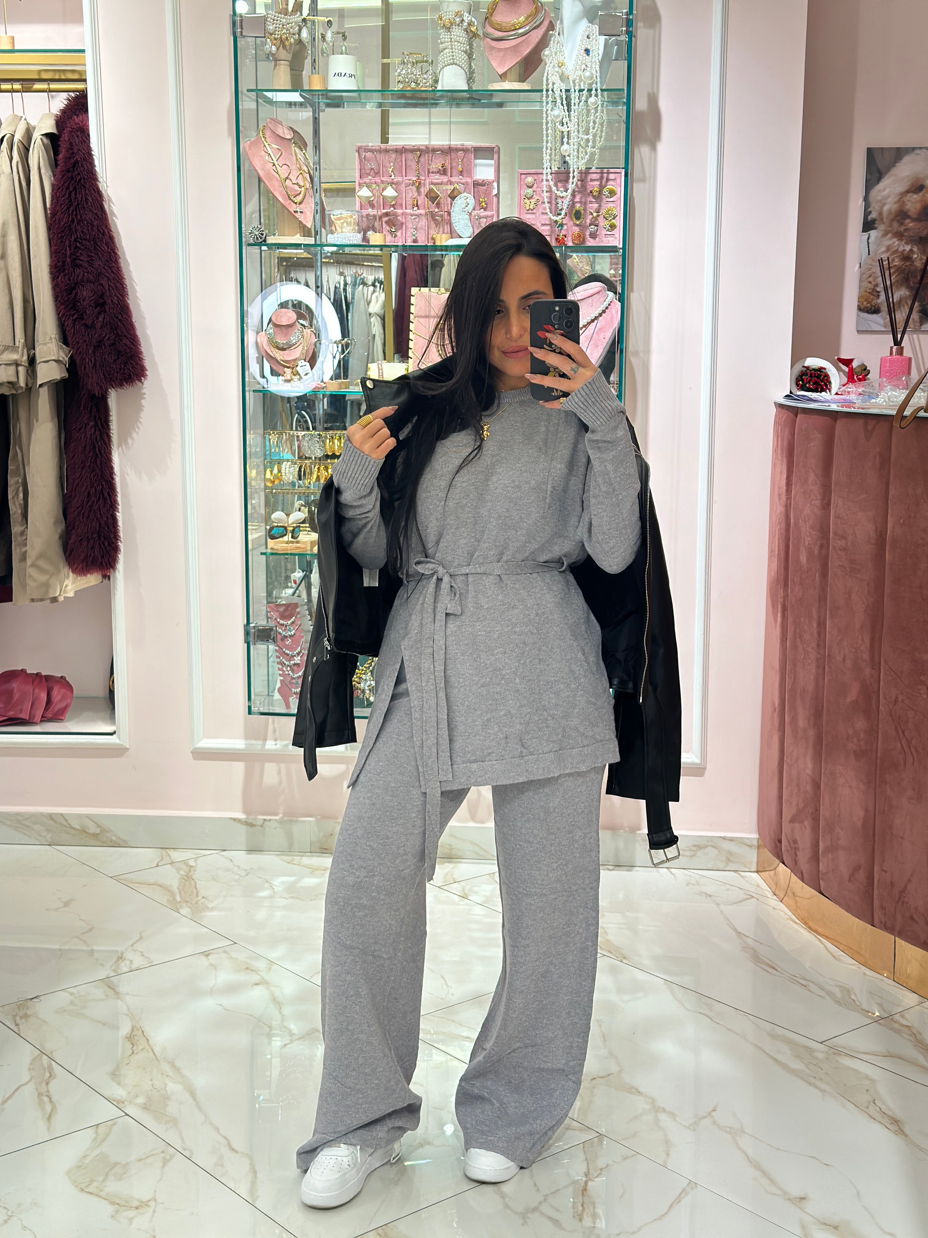 Coordinato Lana Con Fusciacca