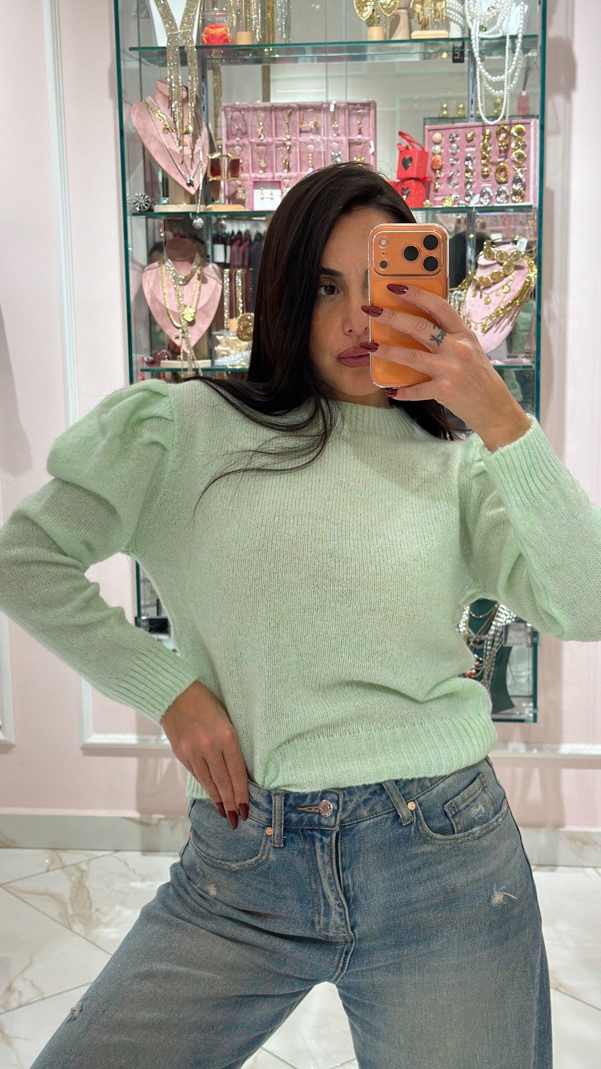 Maglioncino Manica Sbuffo