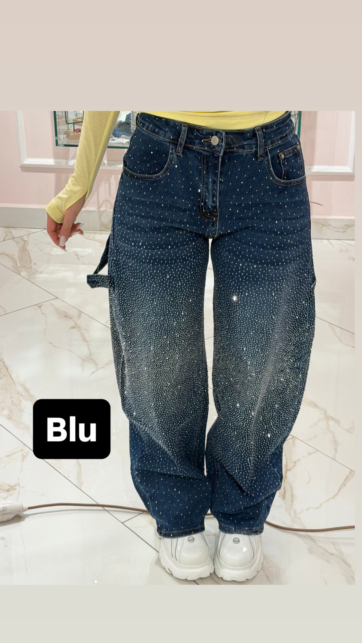 Jeans Curvy Balloon Strass