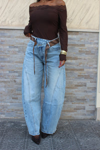 Jeans Balloon Bustino Cravatta