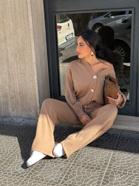 Coordinato in Lana Bottoni oro