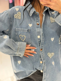 Camicia Denim Heart