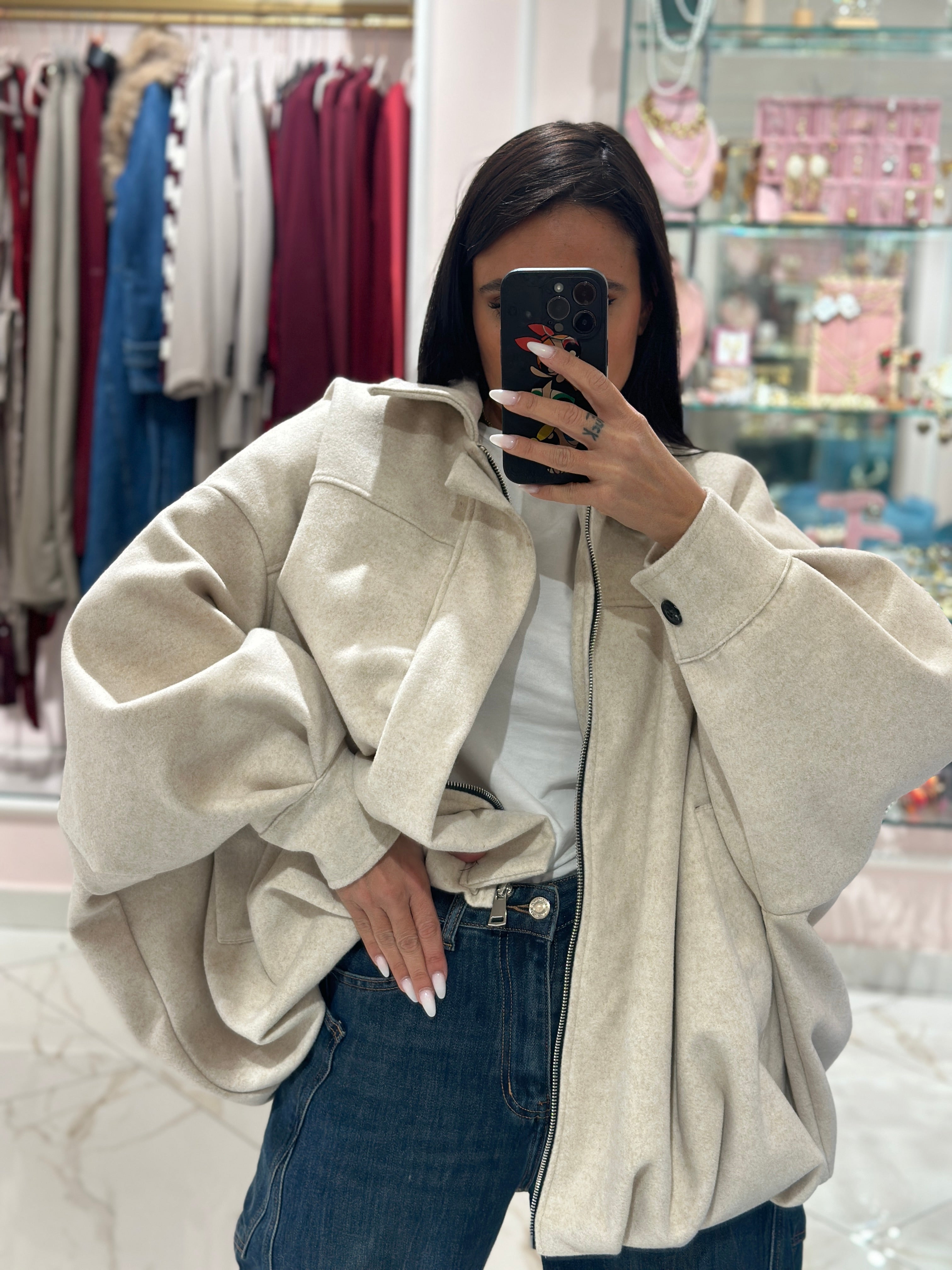 Bomber Con Zip