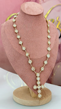 Collana Croce Strass